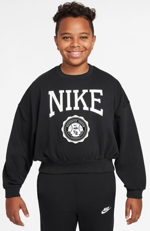 Kids' Sportswear Club Boxy Sweatshirt (Big Kid)