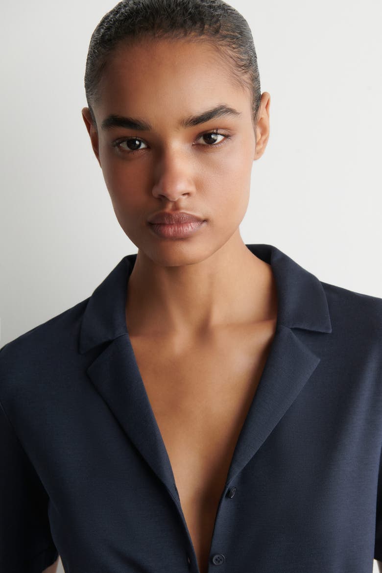 Modal-jersey Shirt, Alternate, color, NAVY