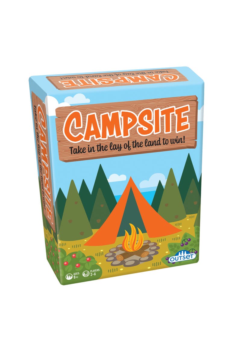 Campsite Simple Strategy Tile Laying Board Game, Main, color, Multicolored
