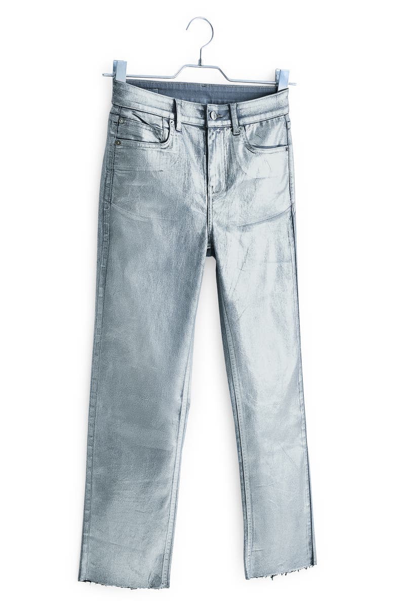 OWN Raw Hem Straight Leg Jeans, Alternate, color, 