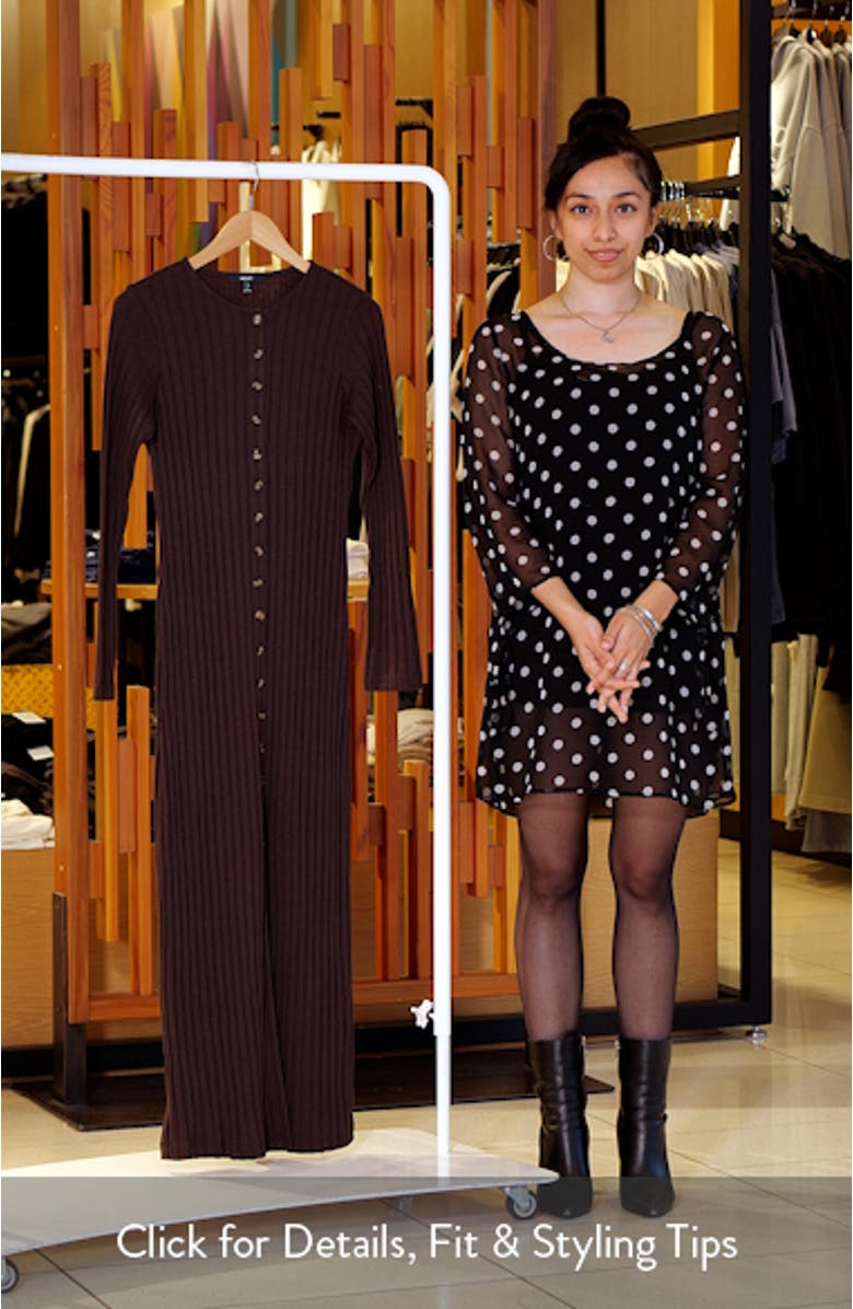 Long Sleeve Rib Maxi Dress, sales video thumbnail