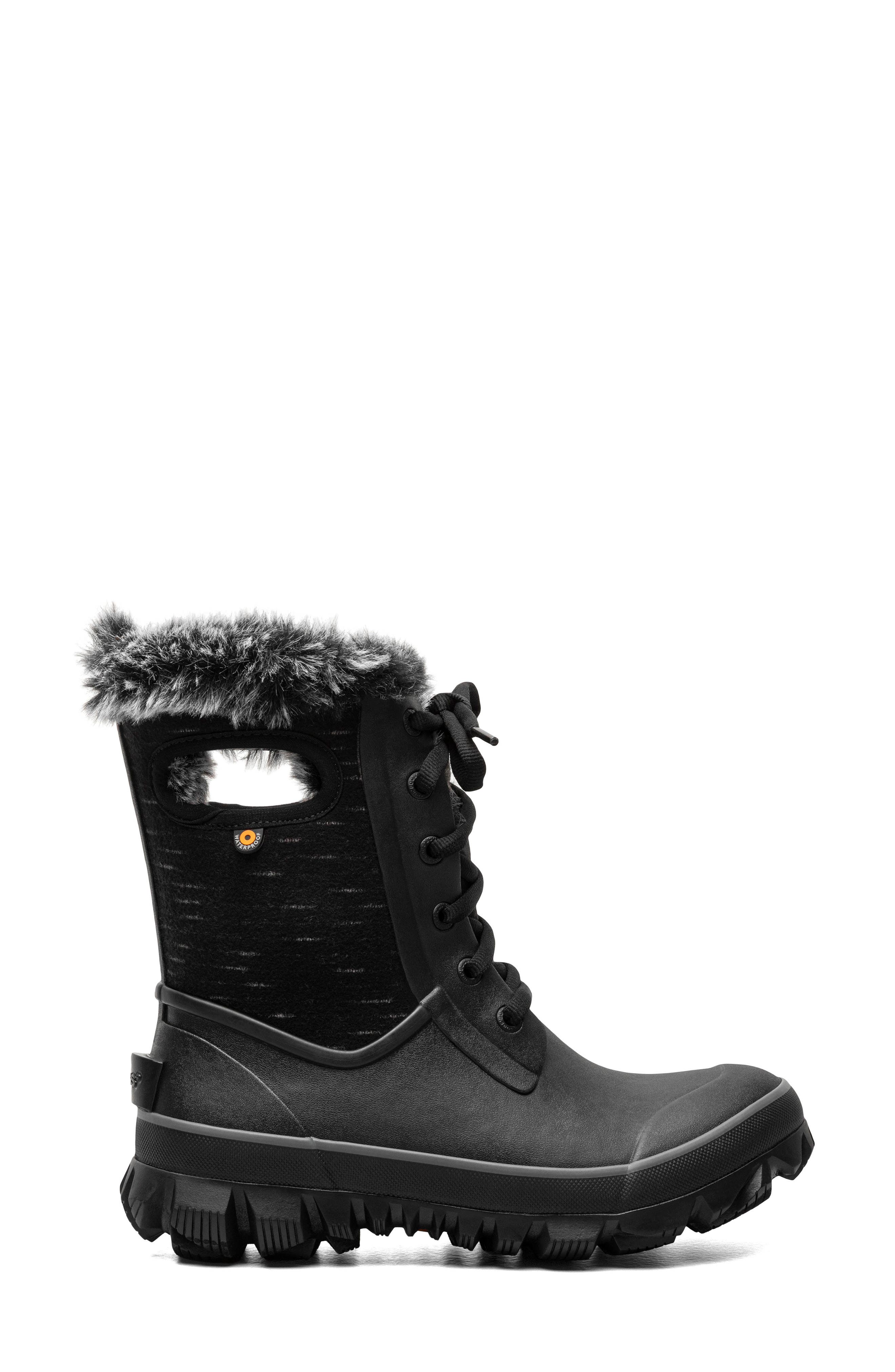 Bogs Arcata Dash Insulated Waterproof Snow Boot, Alternate, color, Black