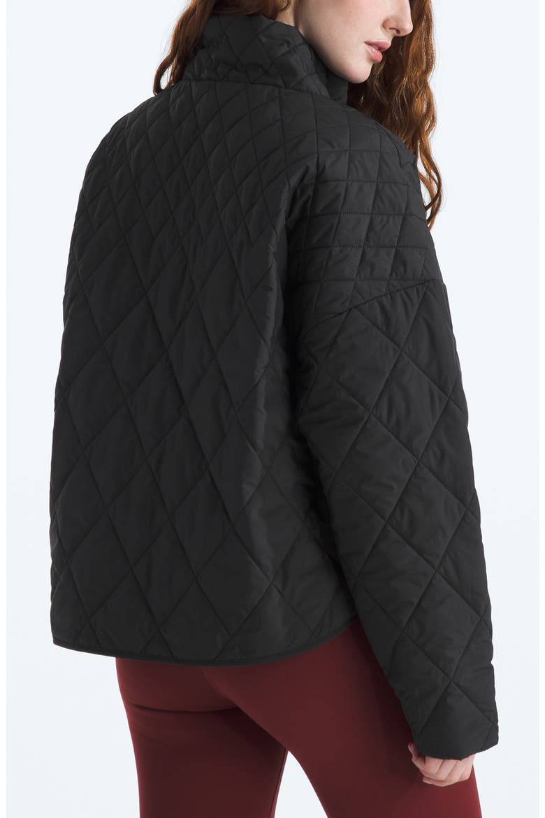Diamond Peak Water Repellent Quilted Jacket, Alternate, color, TNF BLACK