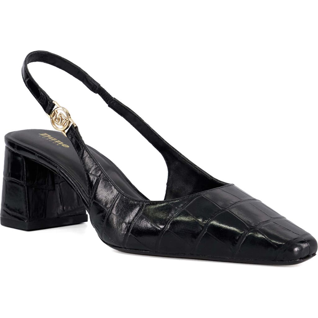 Dune London Contact Slingback Pump in Black