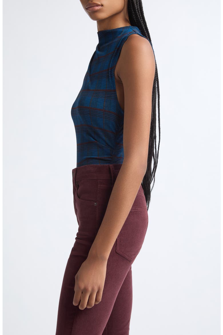 Sylviani Funnel Neck Tank, Alternate, color, TEAL MULTI