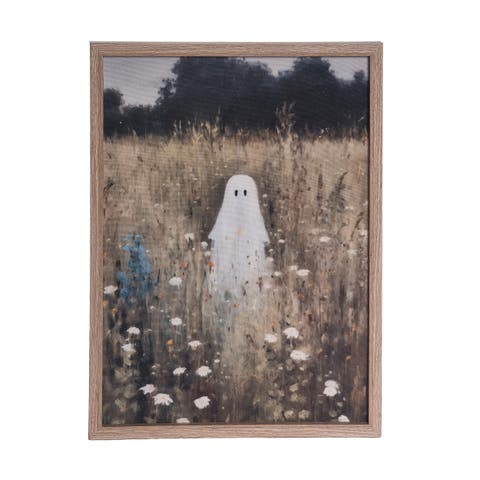Meadow Ghostie Framed Wall Decor Halloween