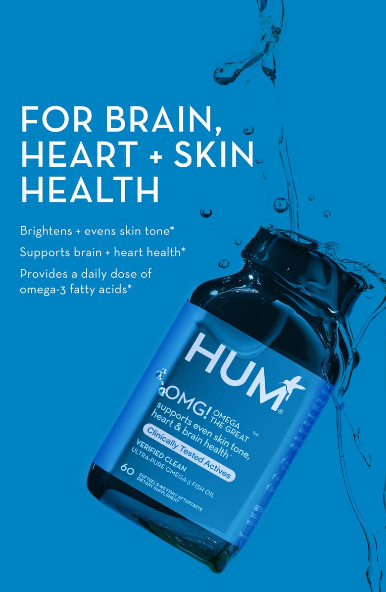 Hum Nutrition OMG! Omega the Great Fish Oil Supplement, Alternate, color, 