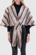 Lyla Grant Fur-Free Chinchilla (Faux Fur) Pull-Through Stole