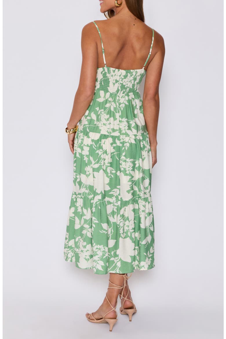 Abigail Floral Sundress (Nordstrom Exclusive), Alternate, color, GREEN/ CREAM