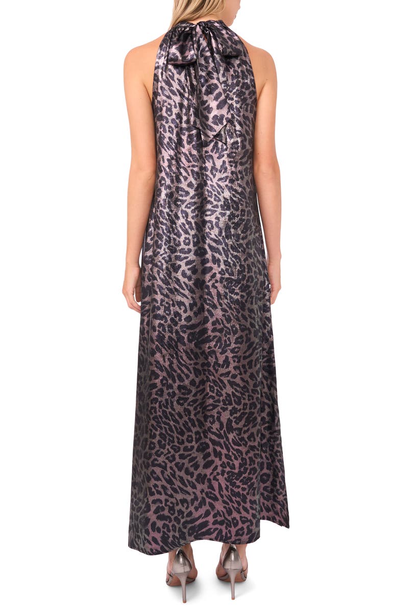 Vince Camuto Halter Neck Maxi Dress, Alternate, color, Rich Black