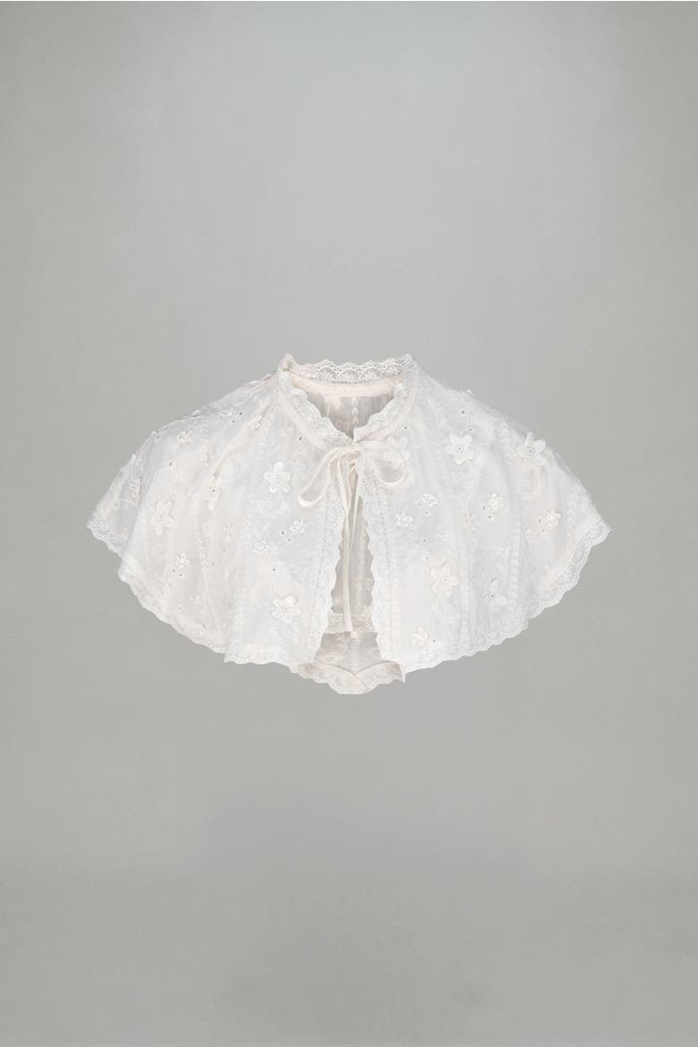 Marjorie Bralette and Cape, Alternate, color, Ivory