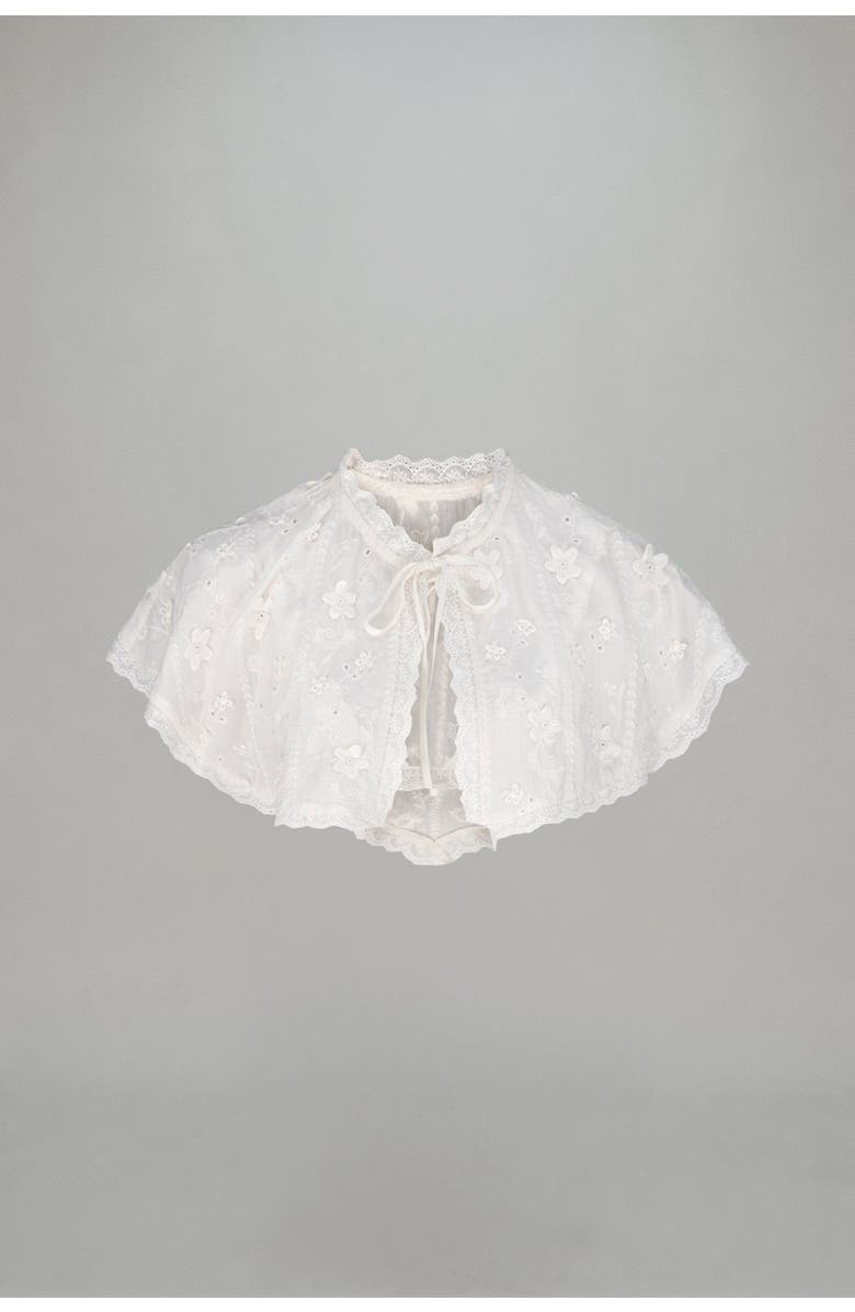 Atoir Marjorie Bralette and Cape, Alternate, color, Ivory