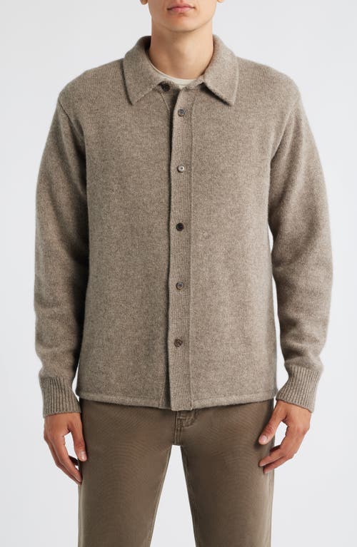 Frame Long Sleeve Shirt Sweater In Neutral