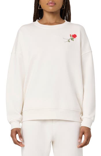 Florence By Mills Cozy Crush Forever Embroidered Oversize Sweatshirt