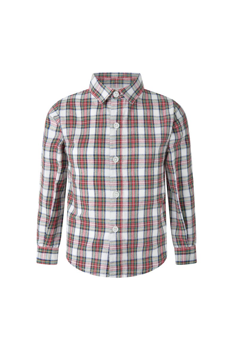Ivory Tartan Shirt, Main, color, Red
