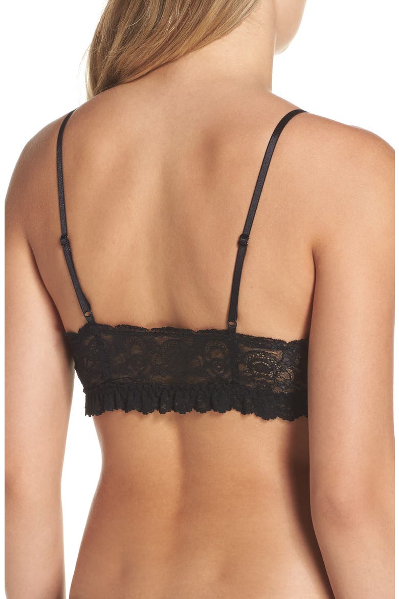 Open Seam Bralette, Alternate, color, BLACK