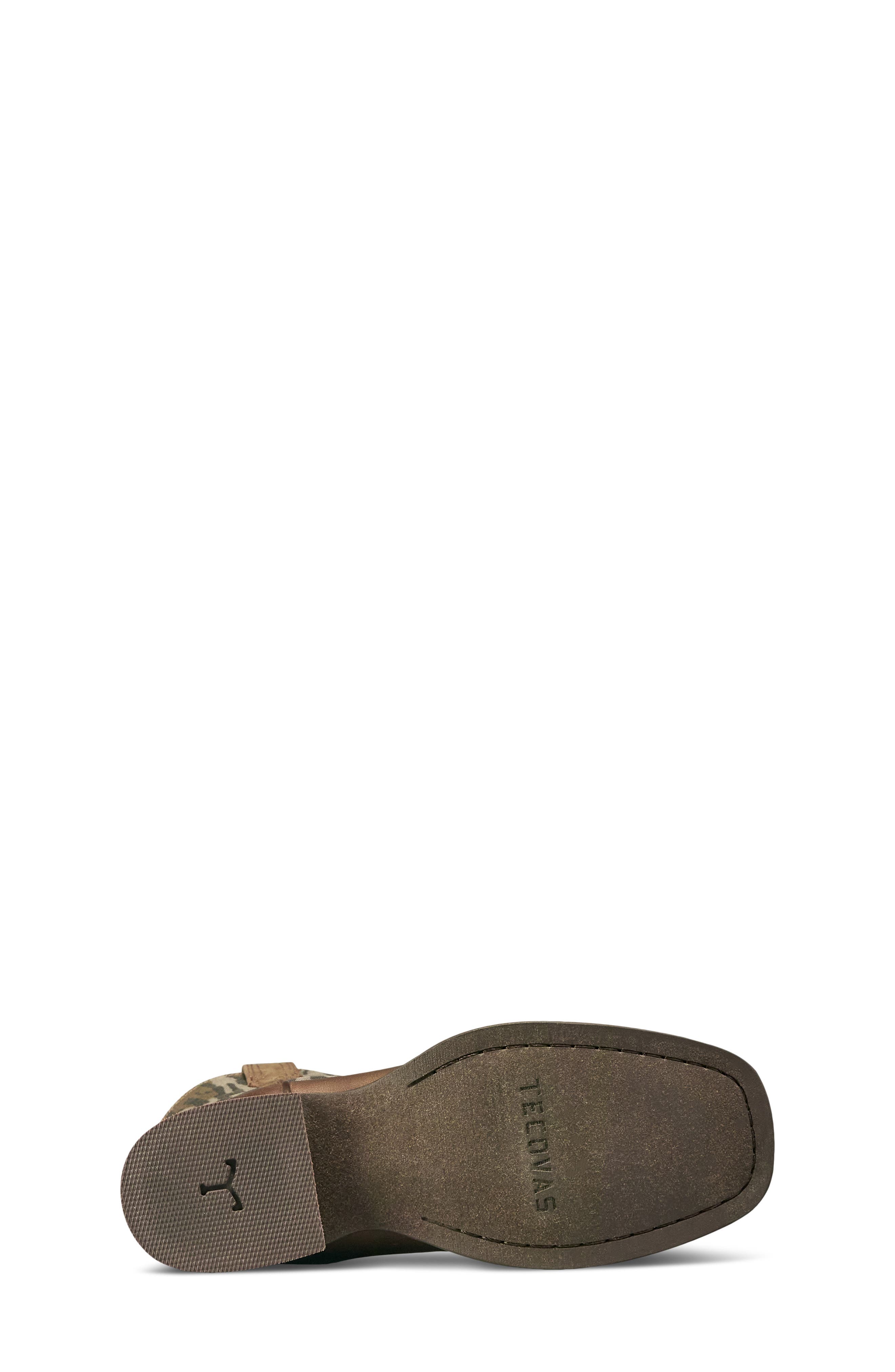Kids' Tecovas x Mossy Oak Doc Leather Cowboy Boot, Alternate, color, ORIGINAL BOTTOMLAND