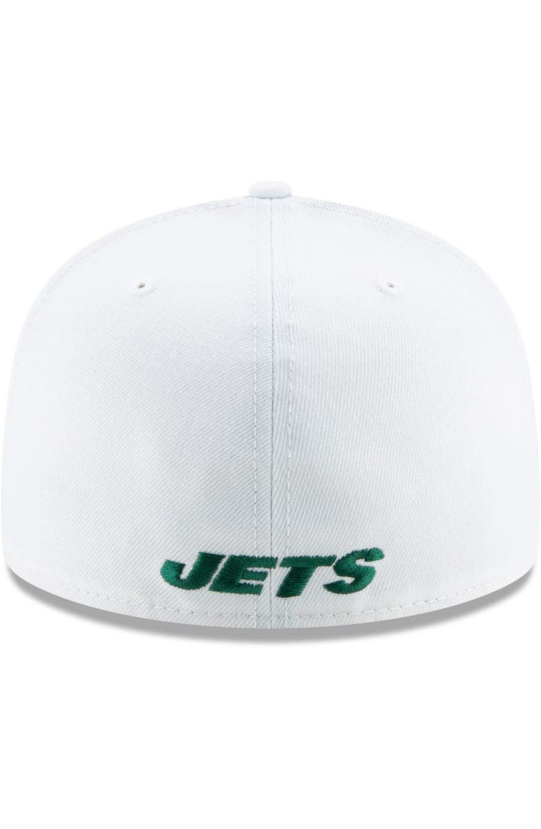 New Era Men's New Era White New York Jets Omaha 59FIFTY Fitted Hat, Alternate, color, White