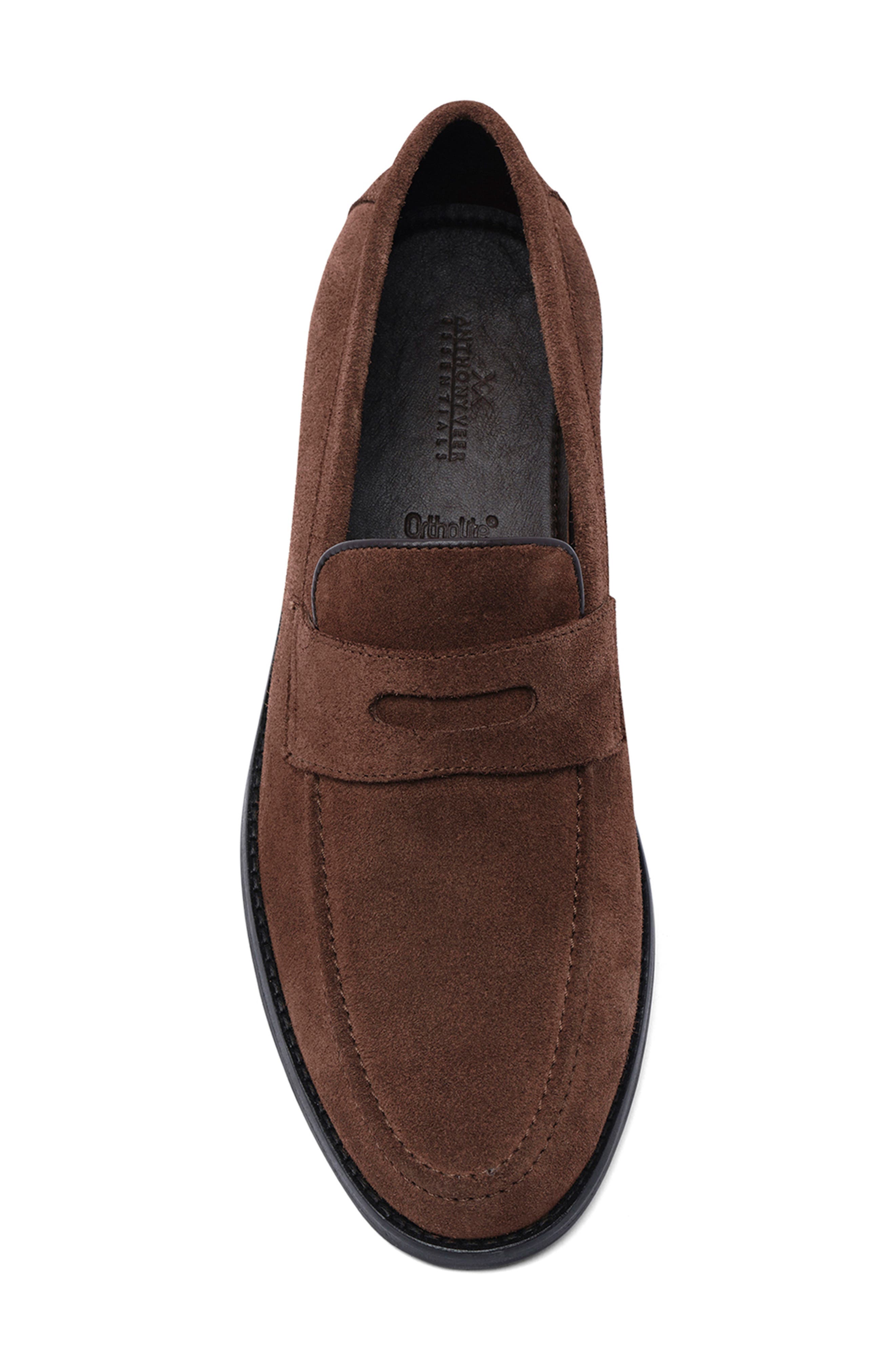 Anthony Veer Sherman Penny Loafer, Alternate, color, Honey Brown