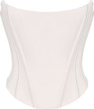 HOUSE OF CB Genevieve Strapless Satin Corset Top