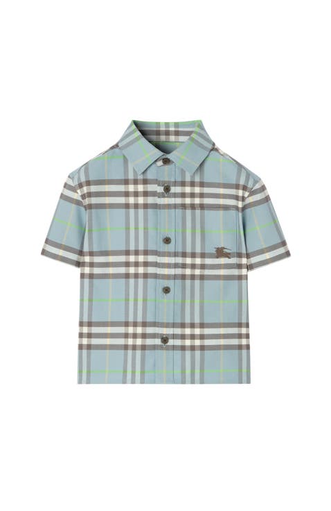Check Cotton Oxford Shirt