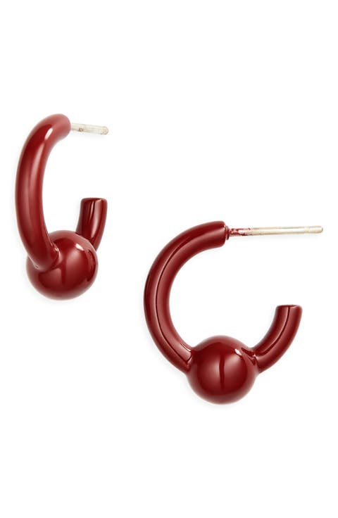 Sam Laquered Hoop Earrings