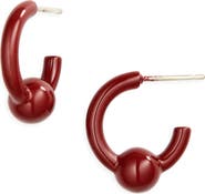 Justine Clenquet Sam Laquered Hoop Earrings