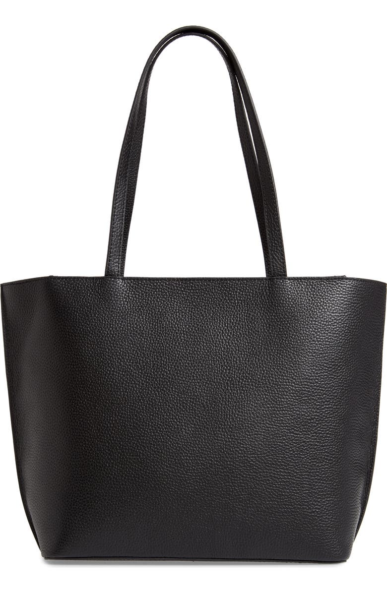 Ted Baker London Diiana Soft Knot Detail Leather Shopper, Alternate, color,