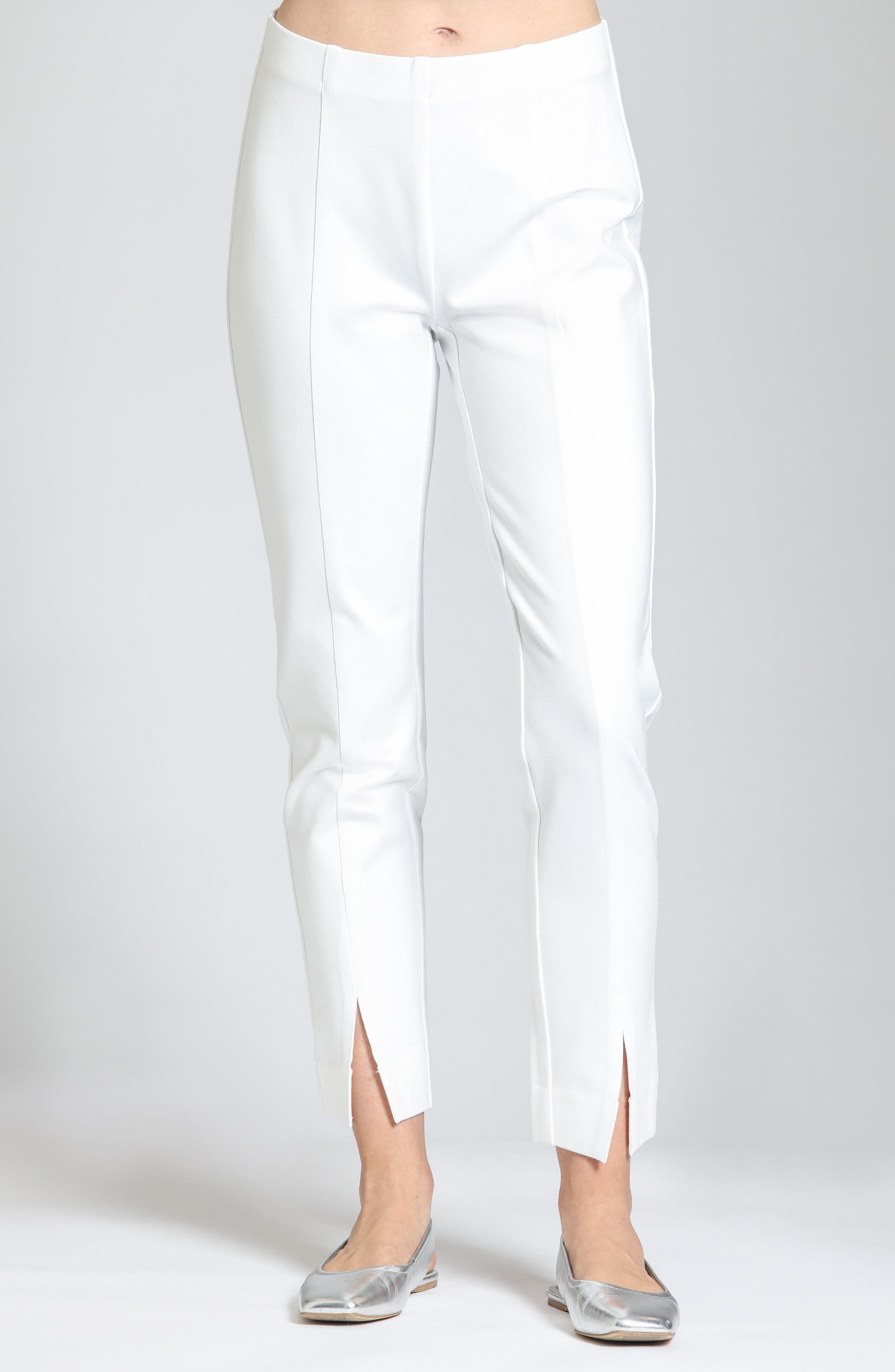 Split Hem Pull-On Crop Slim Pants - image 5