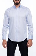 VELLAPAIS Solid Cotton Slim Fit Button Down Shirt