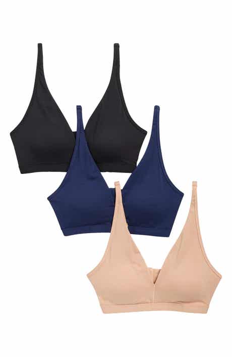 Soft Essential 3-Pack Everyday Cotton Bralettes