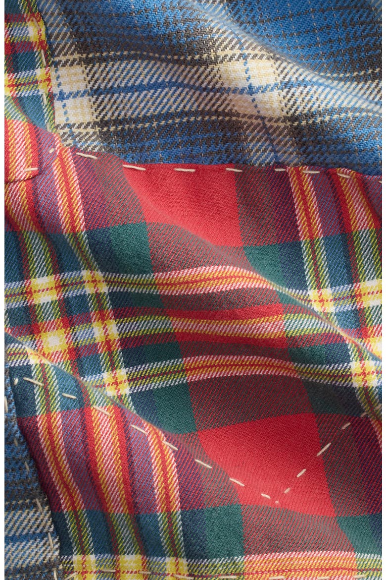 Outdoorsman Patchwork Flannel Shirt, Alternate, color, VALLEY PEICING