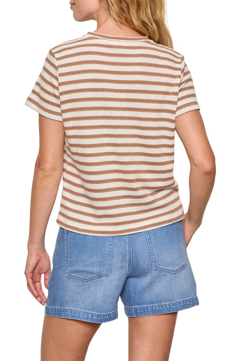 Perfect Texture Stripe Tee, Alternate, color, VALLE STRIPE BEIGE
