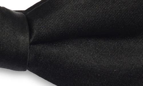 Nordstrom Silk Bow Tie & Pocket Square Gift Box In Black