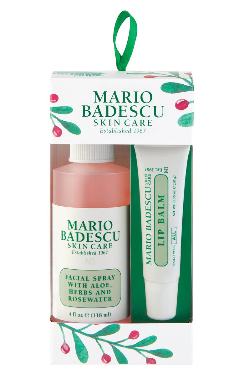 Mario Badescu Facial Spray & Lip Balm Ornament Duo, Main, color, 