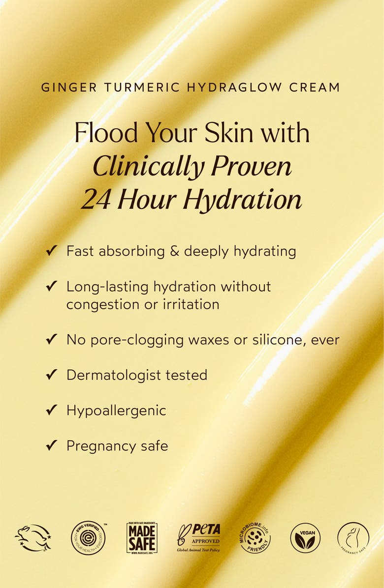 True Botanicals Ginger Turmeric Hydraglow Cream, Alternate, color,