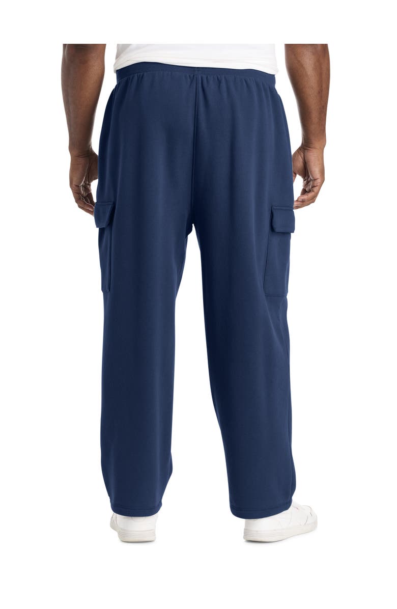 Reebok Big & Tall Performance Supersoft Cargo Sweatpants, Alternate, color, Collegiate Navy