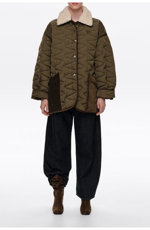 Oversized Padded Trench Coat