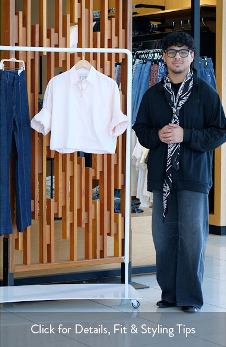 Next Ex Crop Cotton Button-Up Shirt, sales video thumbnail