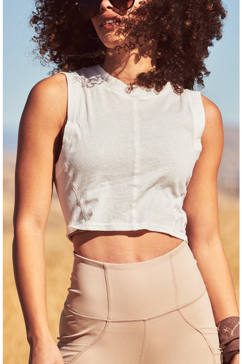 Free People FP Movement Play By Play Tank, Main, color, WHITE