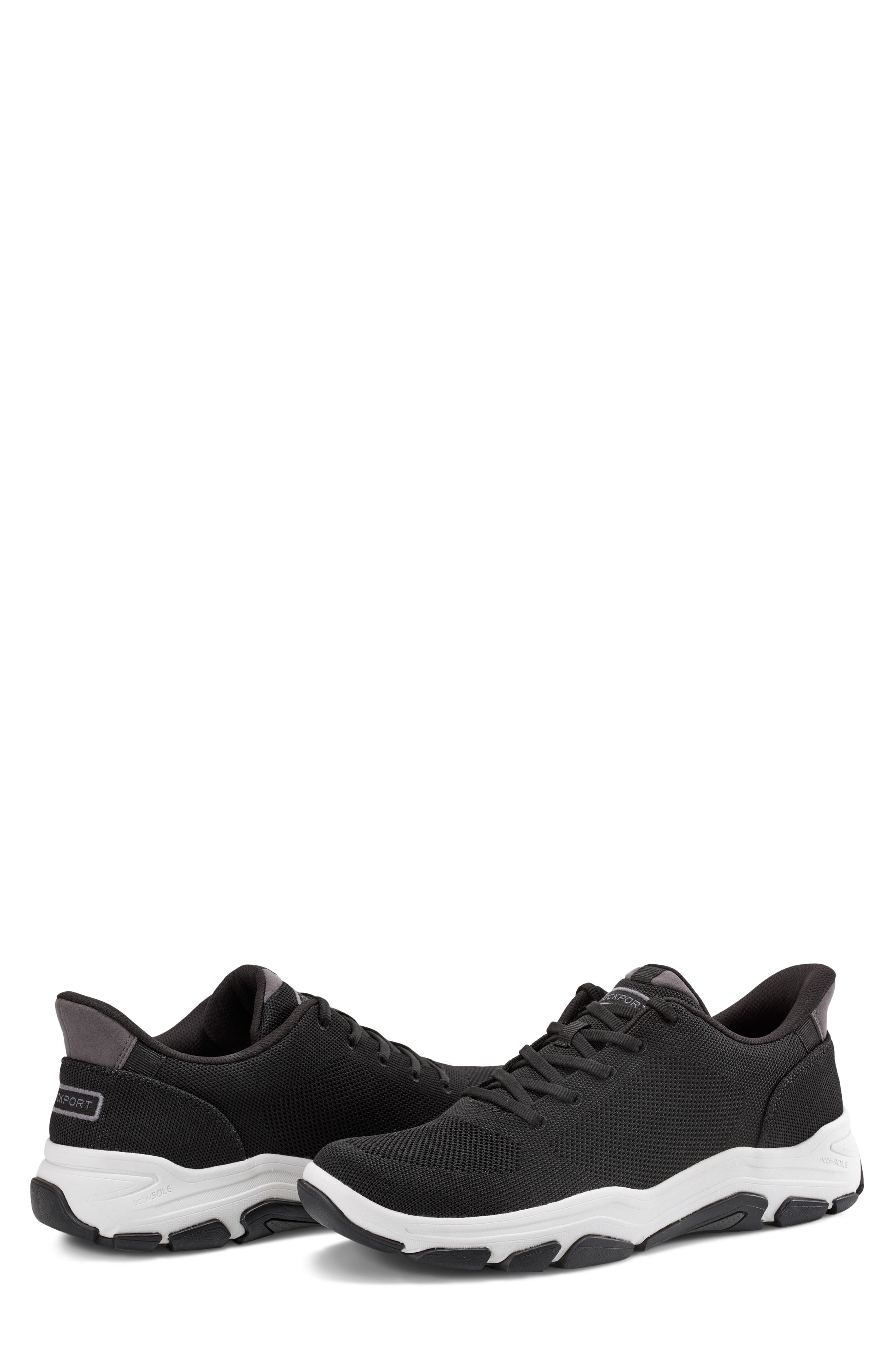 Rockport Rafferty Step Activated Sneaker, Alternate, color, Black