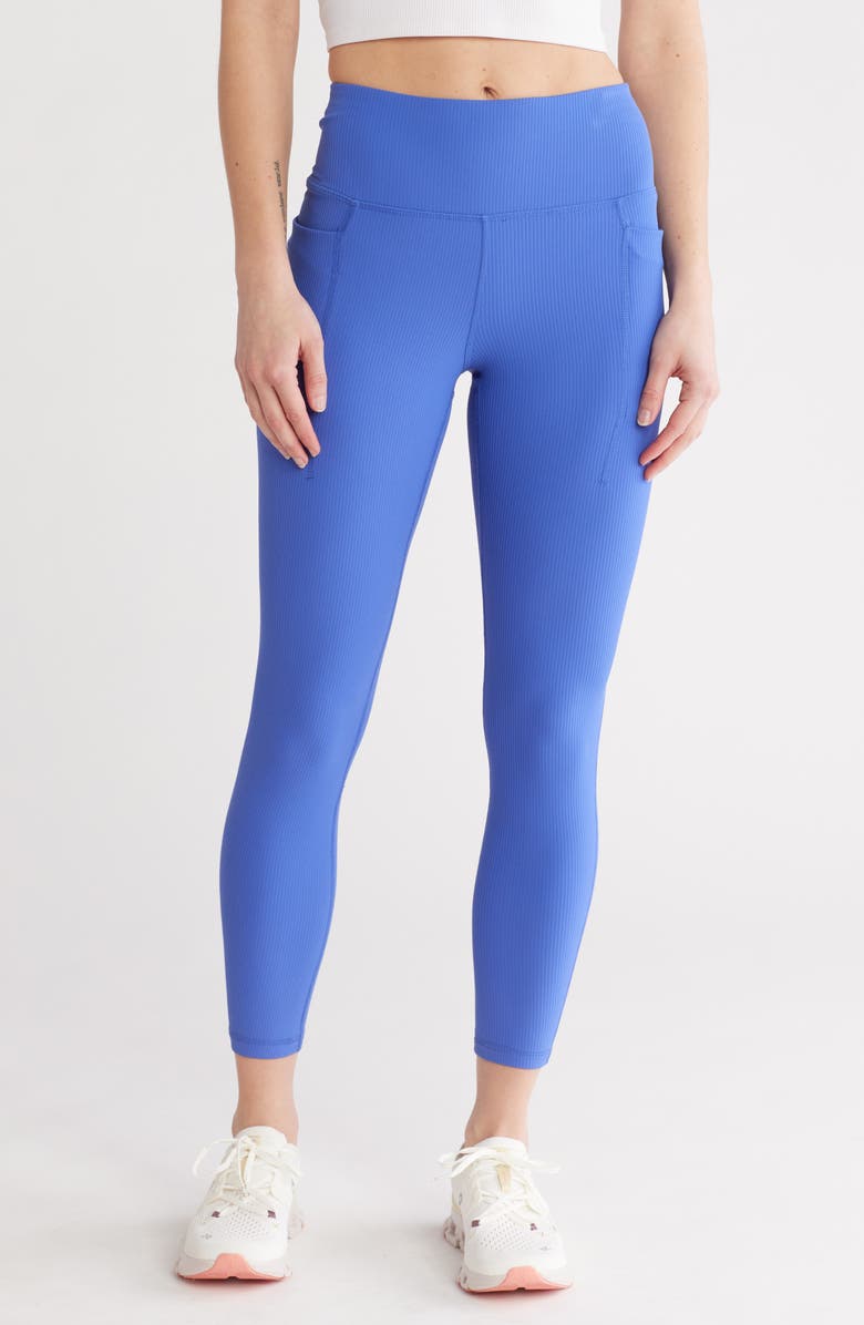 LAYER 8 Bliss Pocket Ribbed 7/8 Leggings, Main, color, 