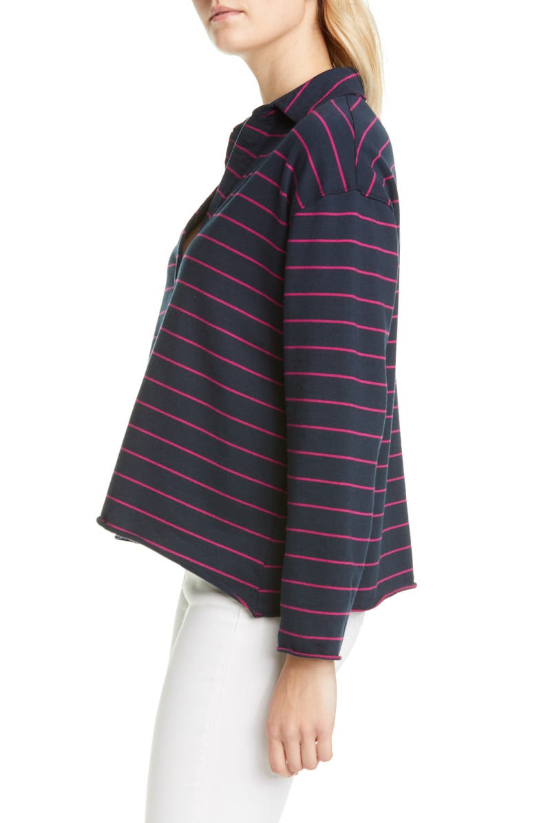 Frank & Eileen Stripe V-Neck Top, Alternate, color, 