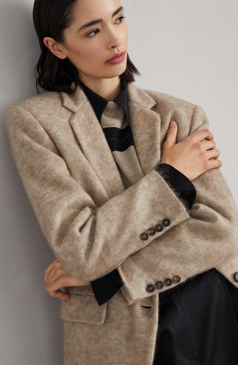 Brunello Cucinelli Knit blazer with monili, Alternate, color, 