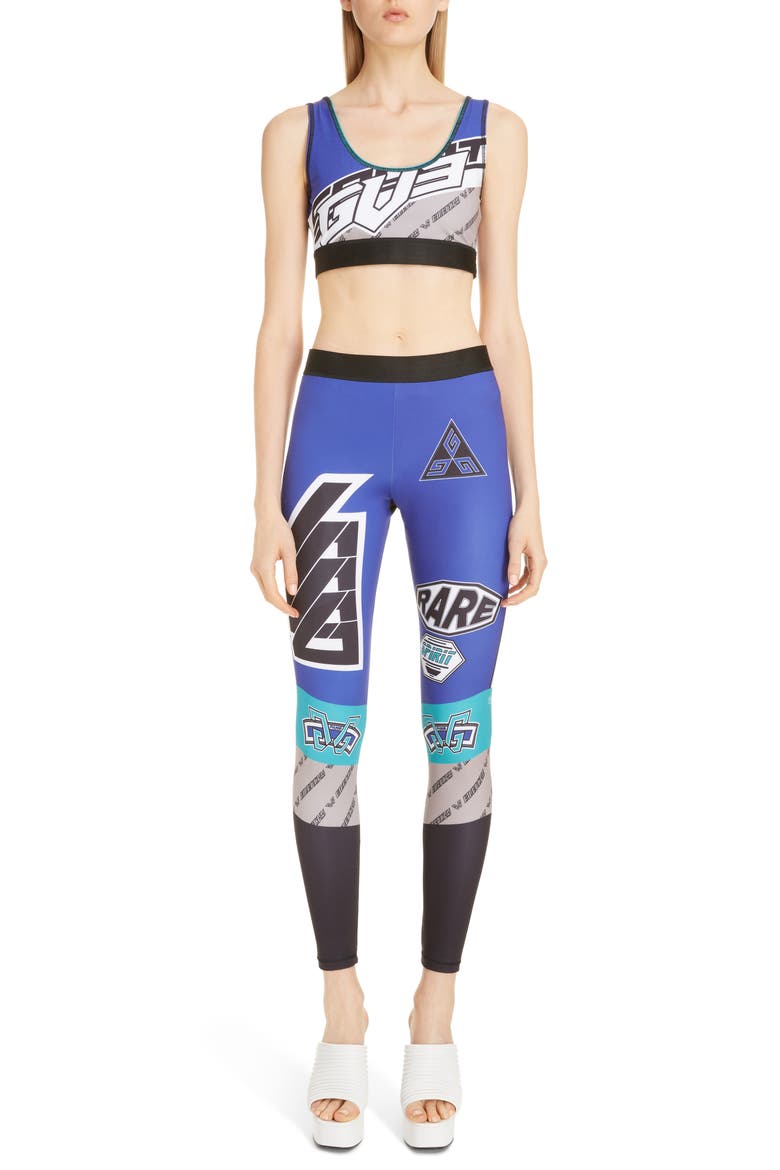 Logo Sports Bra, Alternate, color, BLACK/ BLUE