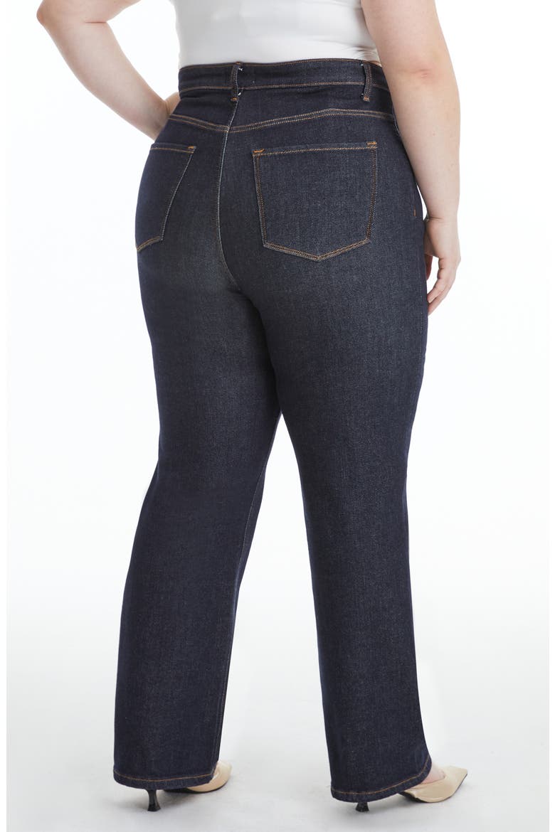 High Waist Straight Leg Jeans, Alternate, color, RINSE WASH
