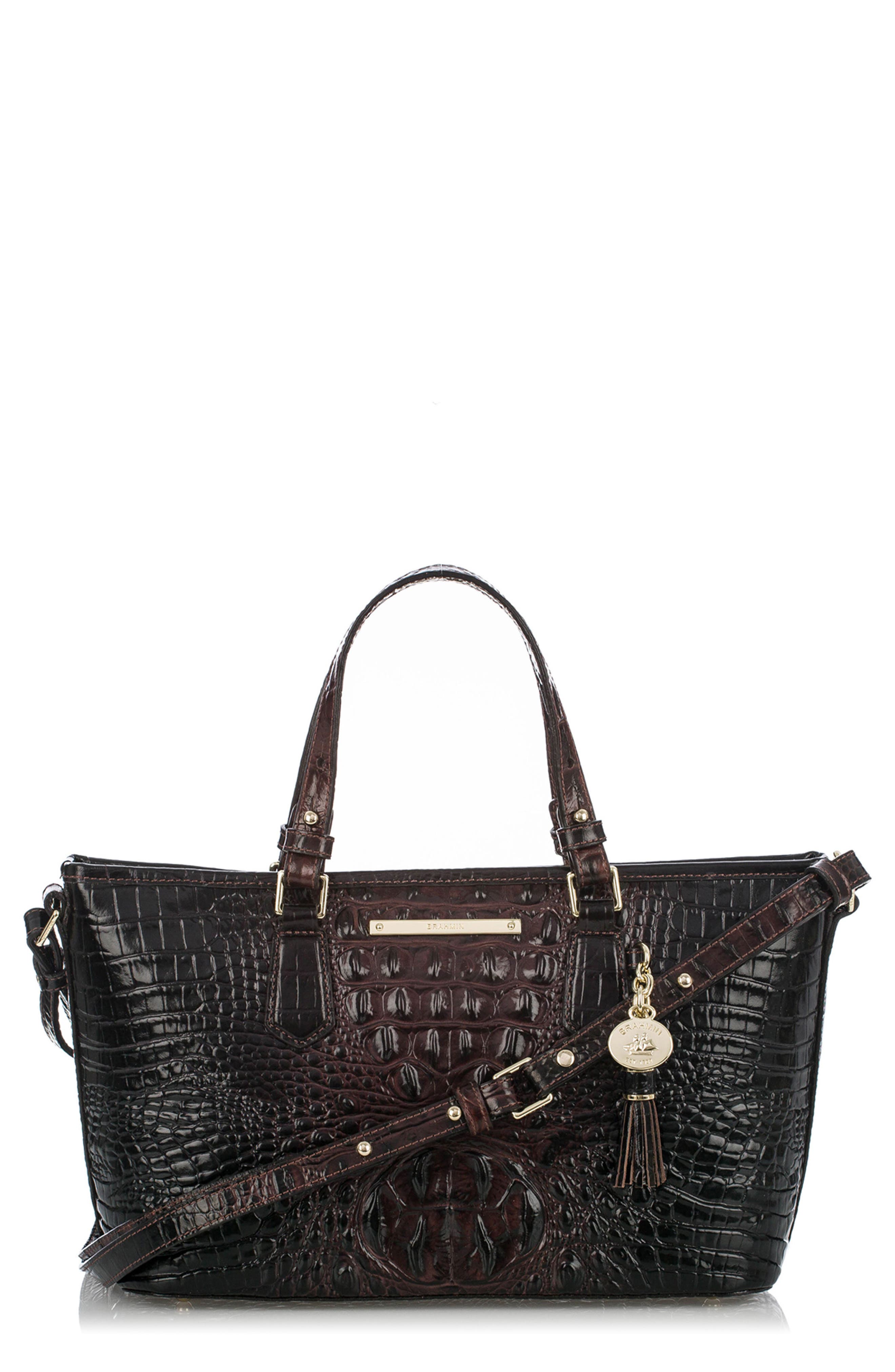 Brahmin Melbourne Mini Asher Leather Tote, Main, color, 