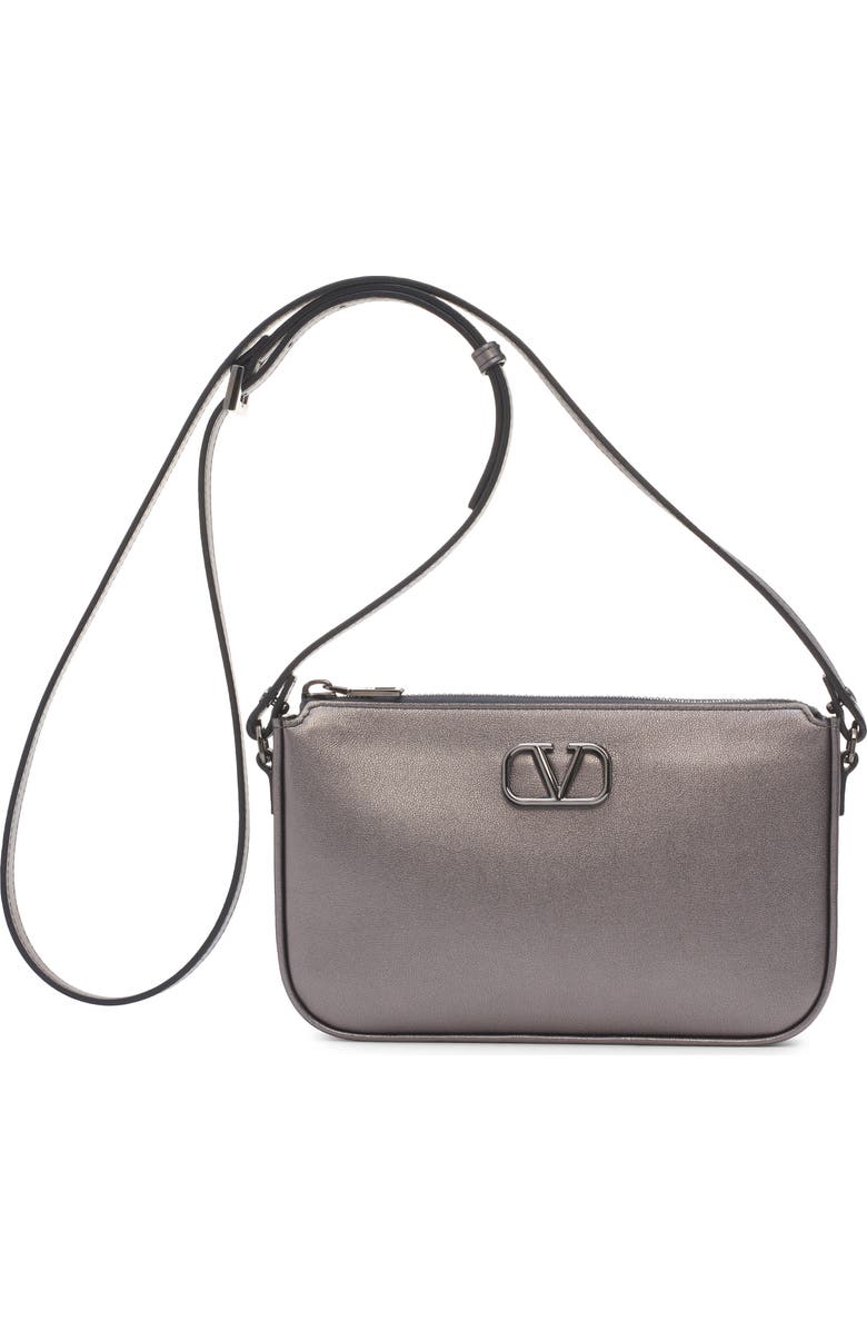 Valentino Garavani Mini VLOGO Leather Shoulder Bag, Main, color,