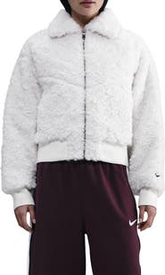 Nike Essential Faux Fur Bomber Jacket