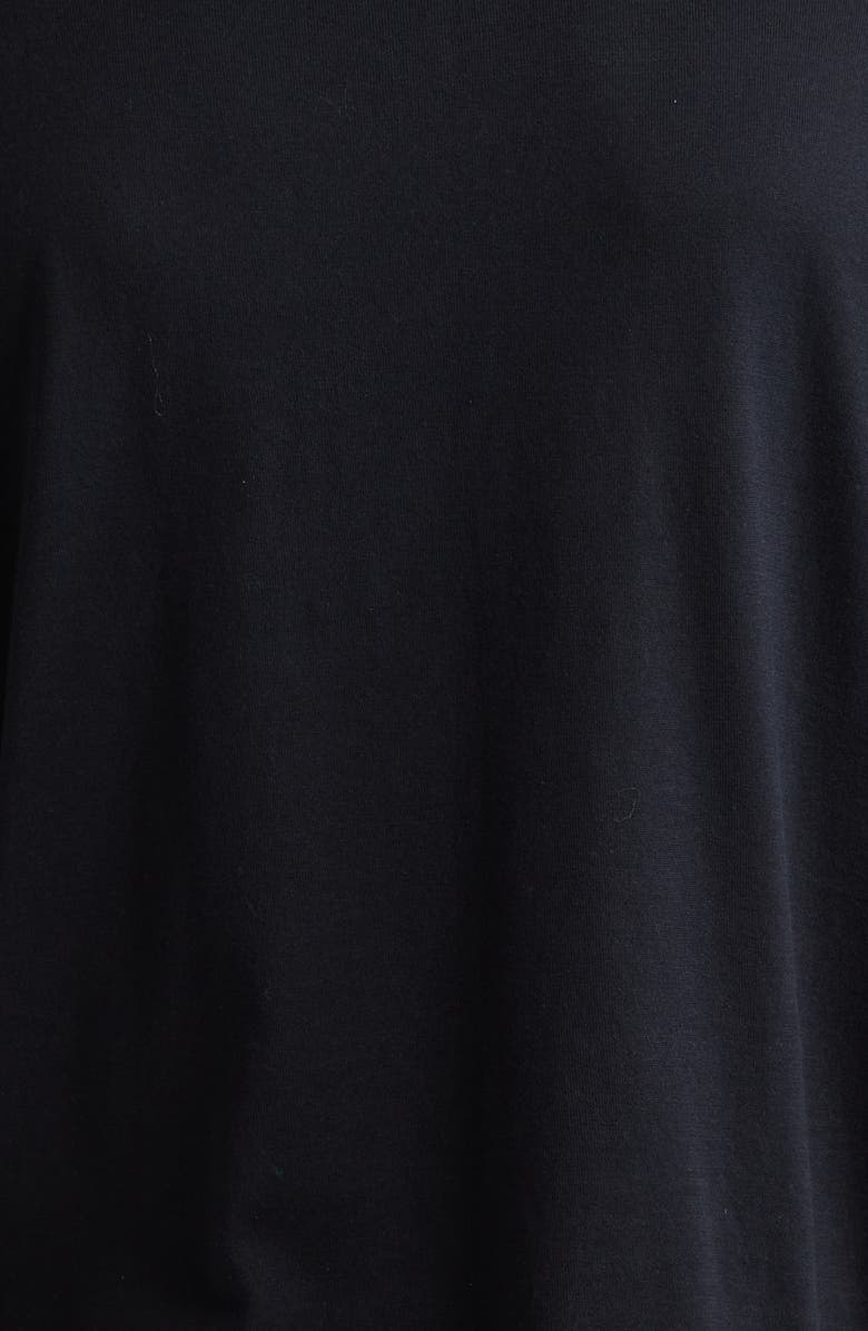 John Smedley Folke Knit Short Sleeve Cotton Button-Up Shirt, Alternate, color, Black